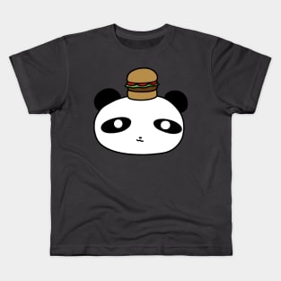 Hamburger Panda Face Kids T-Shirt